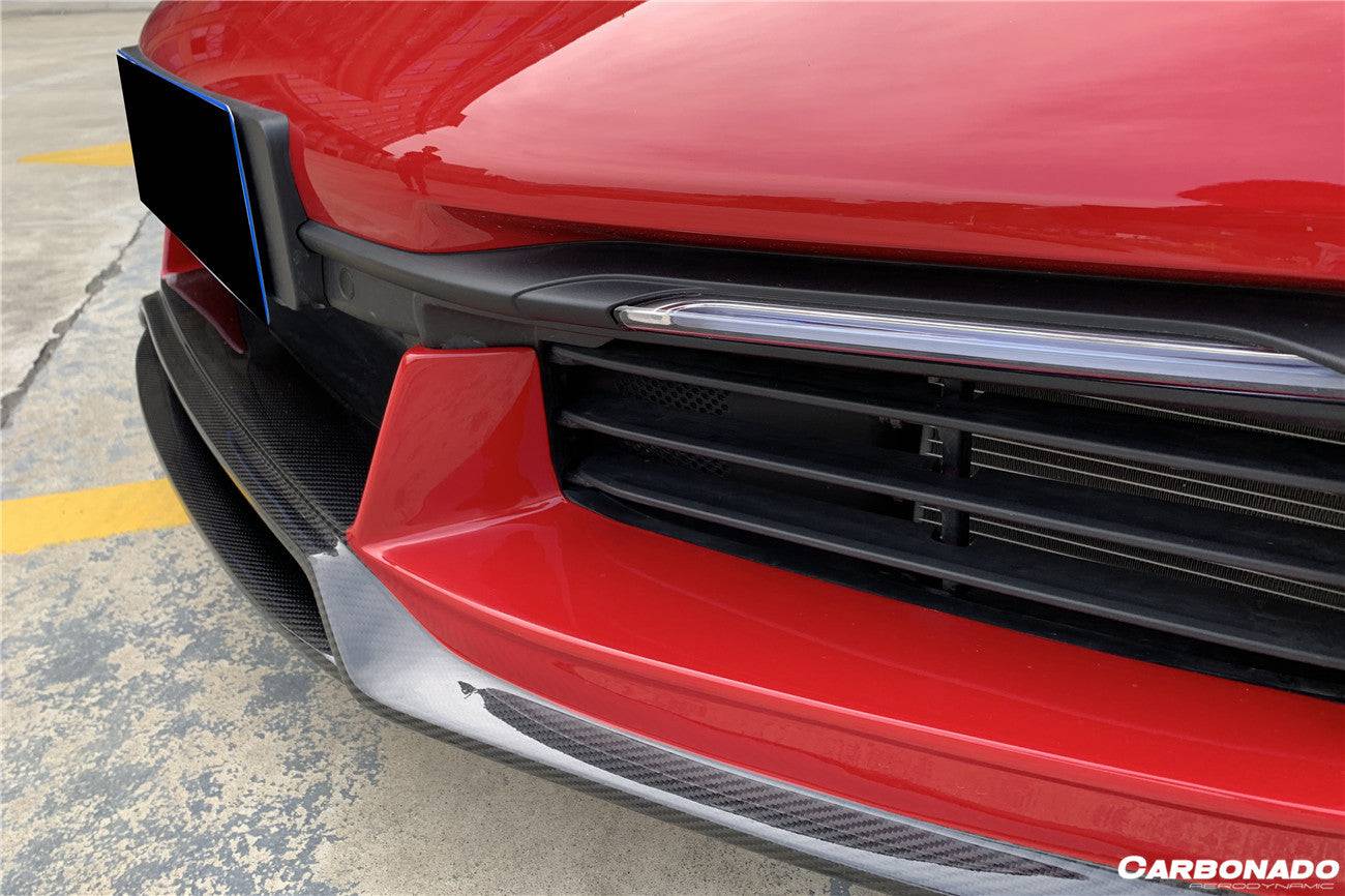 Carbonado 2019-2023 Porsche 911 992 Carrera  Targa  S  4  4S WP Style Dry Carbon Front Lip