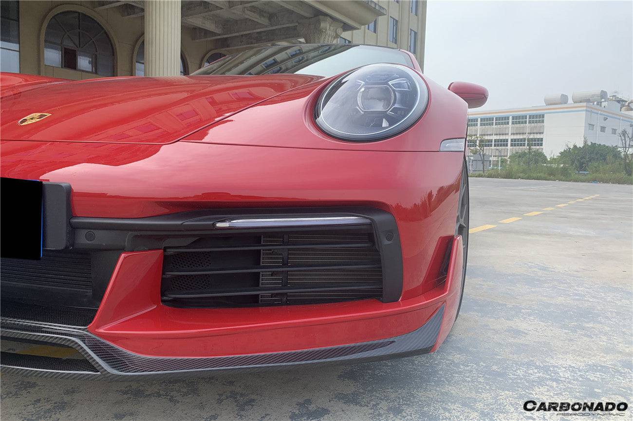Carbonado 2019-2023 Porsche 911 992 Carrera  Targa  S  4  4S WP Style Dry Carbon Front Lip