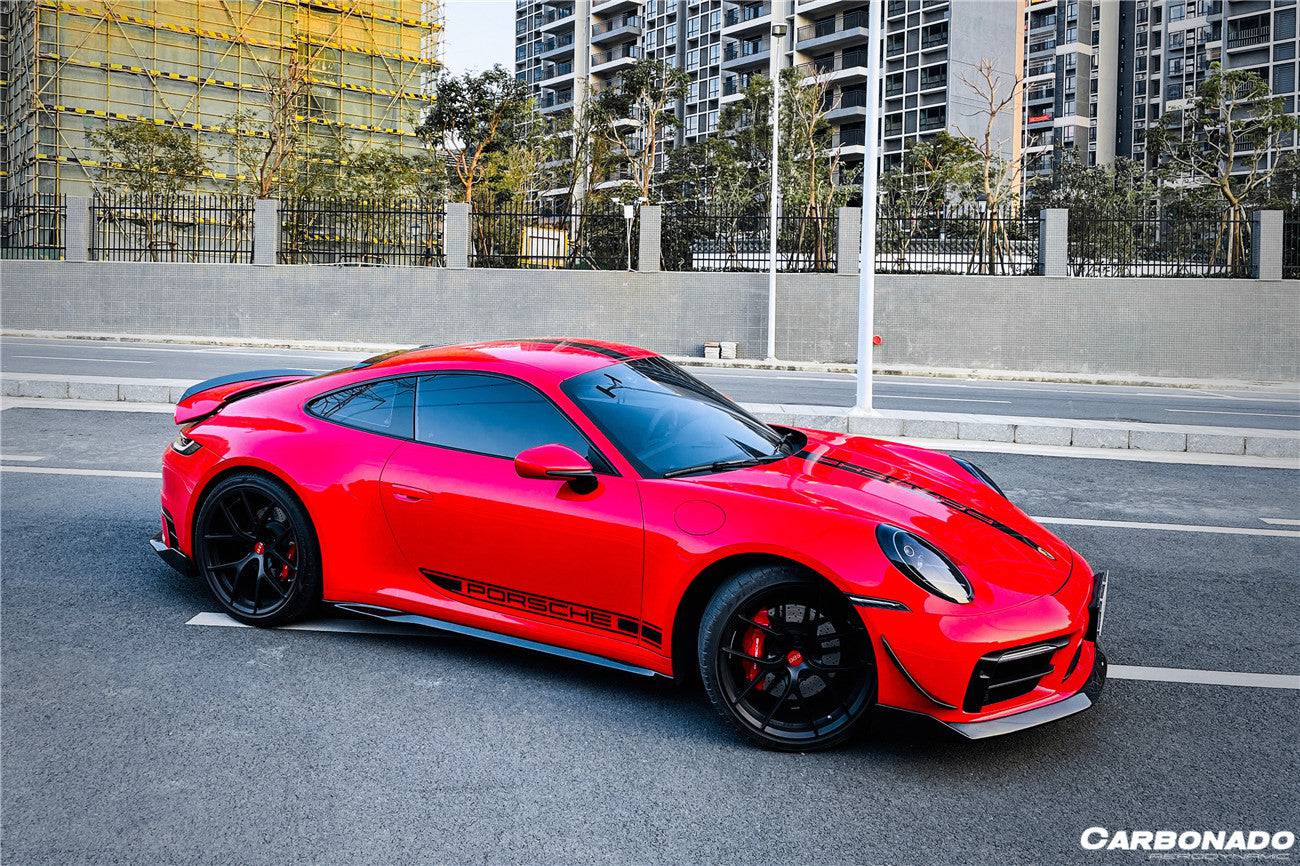 Carbonado 2019-2023 Porsche 911 992 Carrera  S  4  4S  Targa  Cabriolet WP Style Dry Carbon Fiber Side Skirts