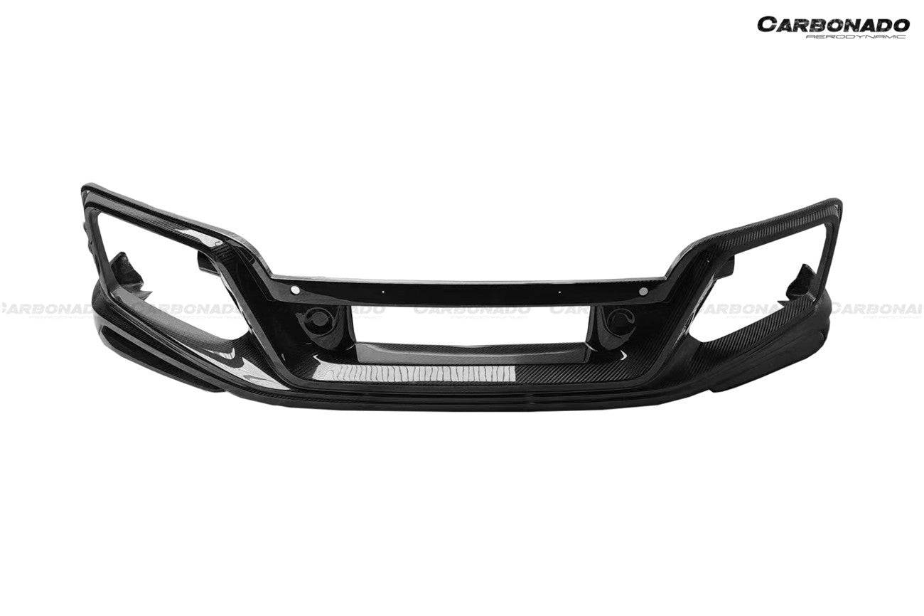 Carbonado 2020-2023 Porsche 911 992 Turbo S TA Style Front Bumper
