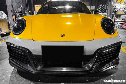 Carbonado 2020-2023 Porsche 911 992 Turbo S TA Style Front Bumper