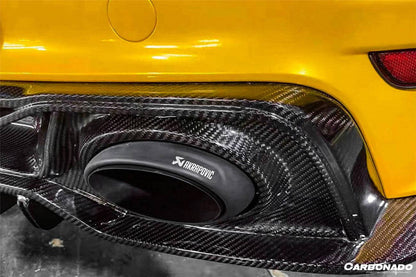 Carbonado 2020-2023 Porsche 911 992 Turbo S TA Style DRY Carbon Fiber Rear Lip With Winglets