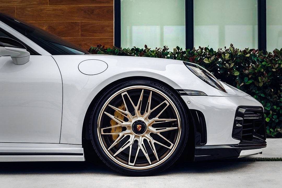 Carbonado 2020-2023 Porsche 911 992 Turbo S TA Style Front Bumper