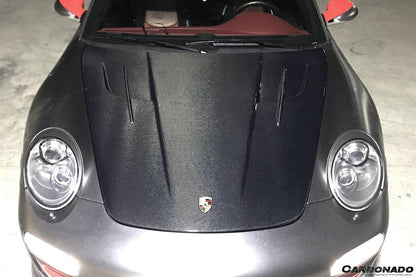 Porsche 987 Cayman Boxster y 997 Carrera MG Style Hood Carbonado 2005-2012