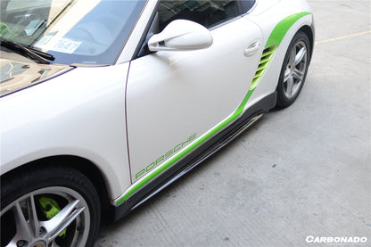 Carbonado 2005-2012 Porsche Cayman Boxster 987 TA Style Side Skirts