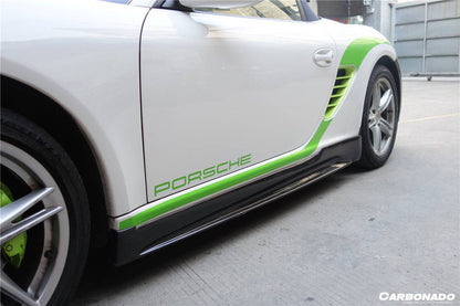 Carbonado 2005-2012 Porsche Cayman Boxster 987 TA Style Side Skirts