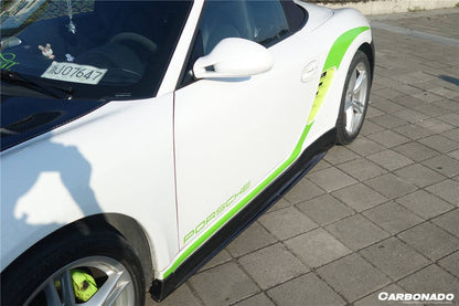 Carbonado 2005-2012 Porsche Cayman Boxster 987 TA Style Side Skirts