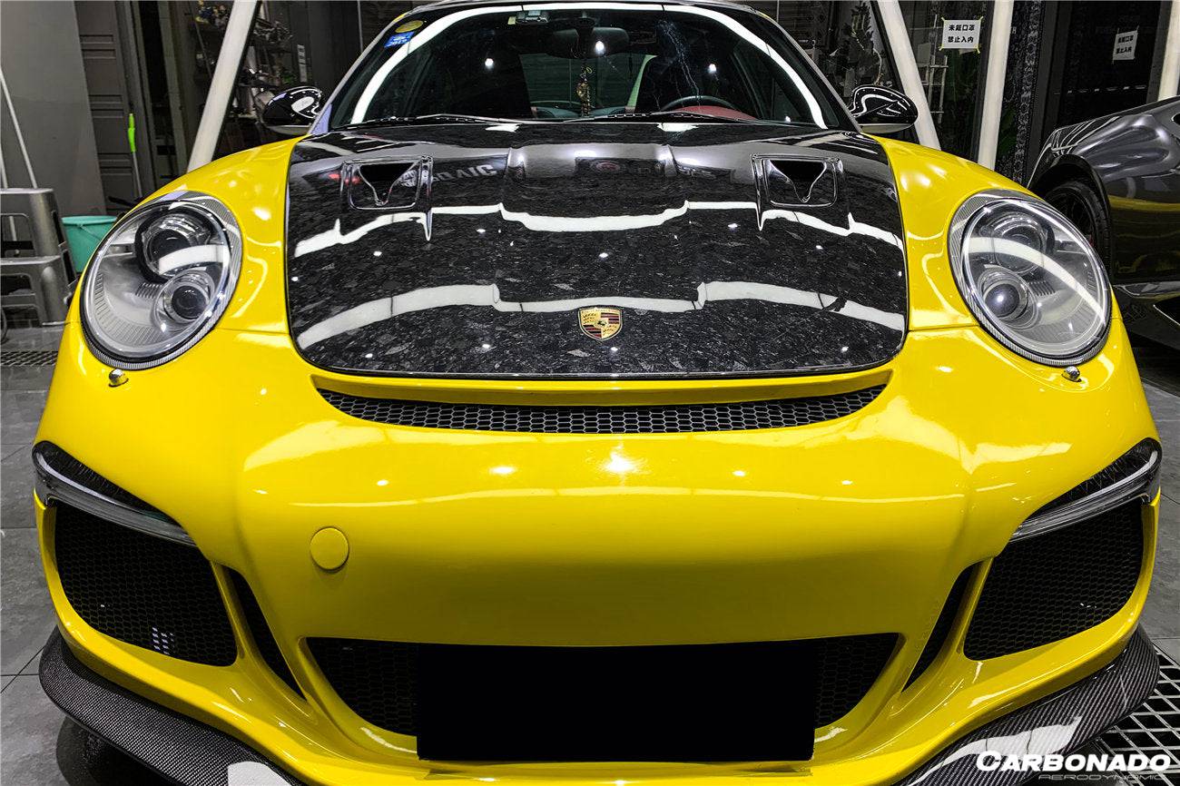 Capó de fibra de carbono estilo Porsche Carrera 911 997 Turbo Cayman Boxster 987 GT2RS (2005-2012)