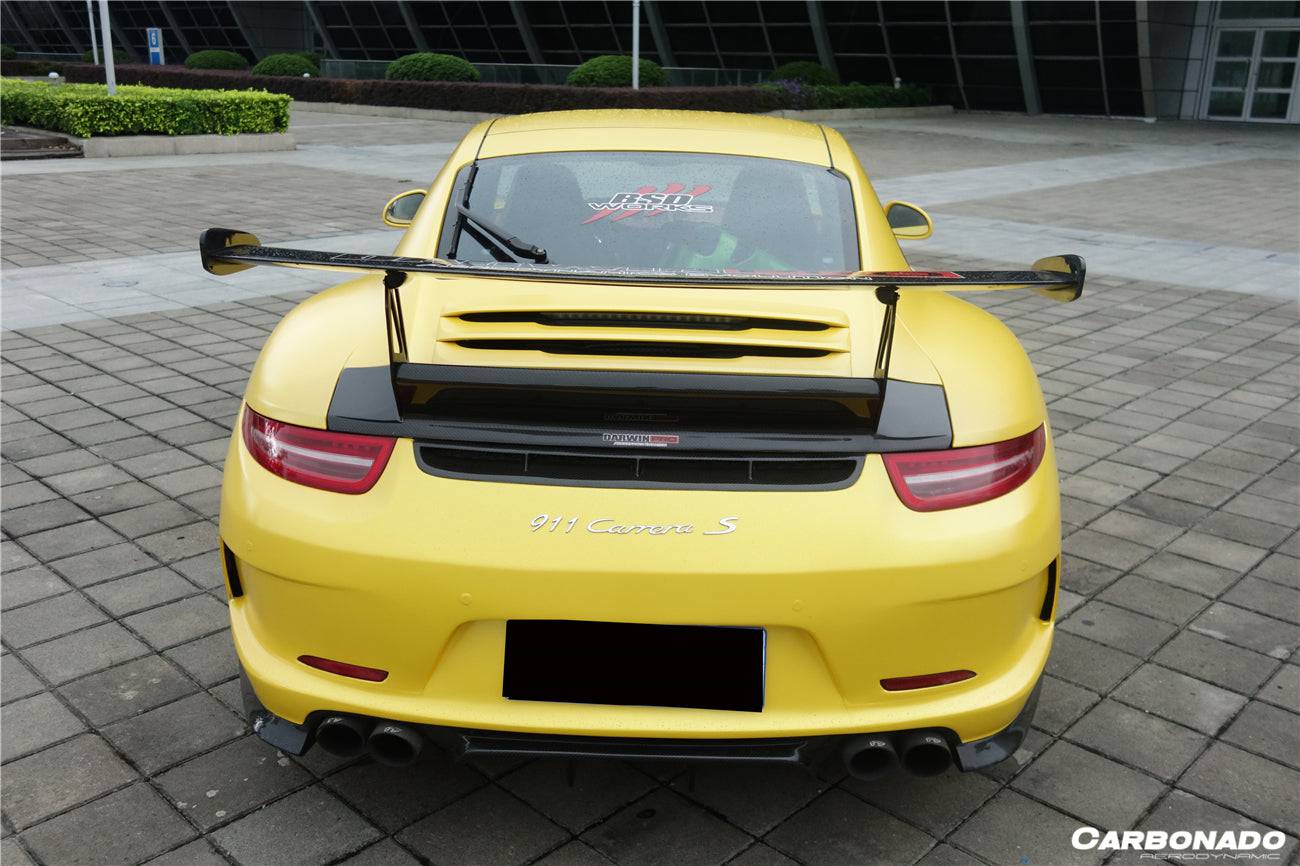 Carbonado 2012-2015 Porsche 911 991.1 Carrera S 2C GT3V Style  Rear Bumper With Diffuser (For Quad-Exhaust)