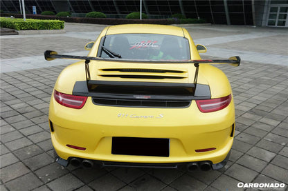 Carbonado 2012-2015 Porsche 911 991.1 Carrera S 2C GT3V Style  Rear Bumper With Diffuser (For Quad-Exhaust)