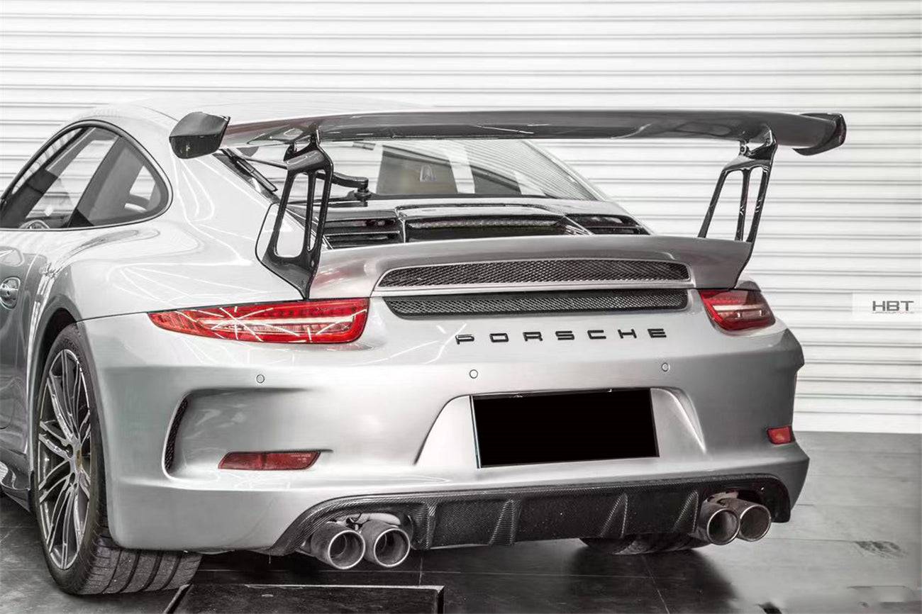 Alerón de maletero estilo Porsche 911 991.1 Carrera S 4S GT3RS Carbonado 2012-2015