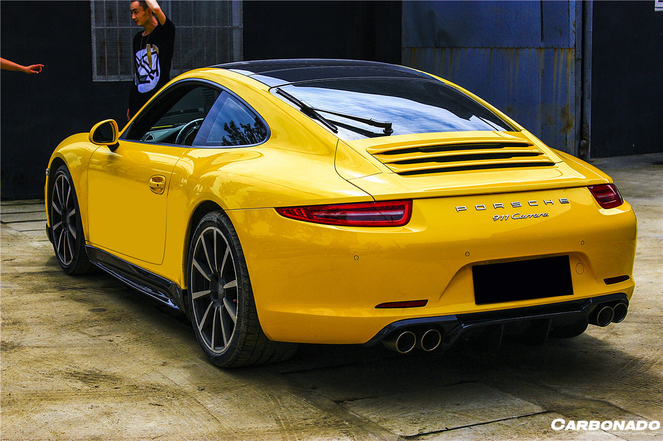 Difusor trasero de fibra de carbono estilo Porsche 911 991.1 Carrera S 4S VRS Carbonado 2012-2015