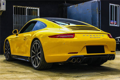 Difusor trasero de fibra de carbono estilo Porsche 911 991.1 Carrera S 4S VRS Carbonado 2012-2015