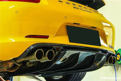 Difusor trasero de fibra de carbono estilo Porsche 911 991.1 Carrera S 4S VRS Carbonado 2012-2015