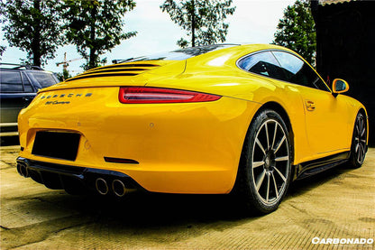 Difusor trasero de fibra de carbono estilo Porsche 911 991.1 Carrera S 4S VRS Carbonado 2012-2015