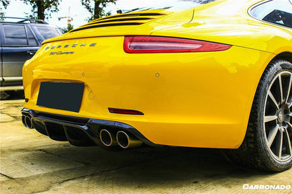 Difusor trasero de fibra de carbono estilo Porsche 911 991.1 Carrera S 4S VRS Carbonado 2012-2015