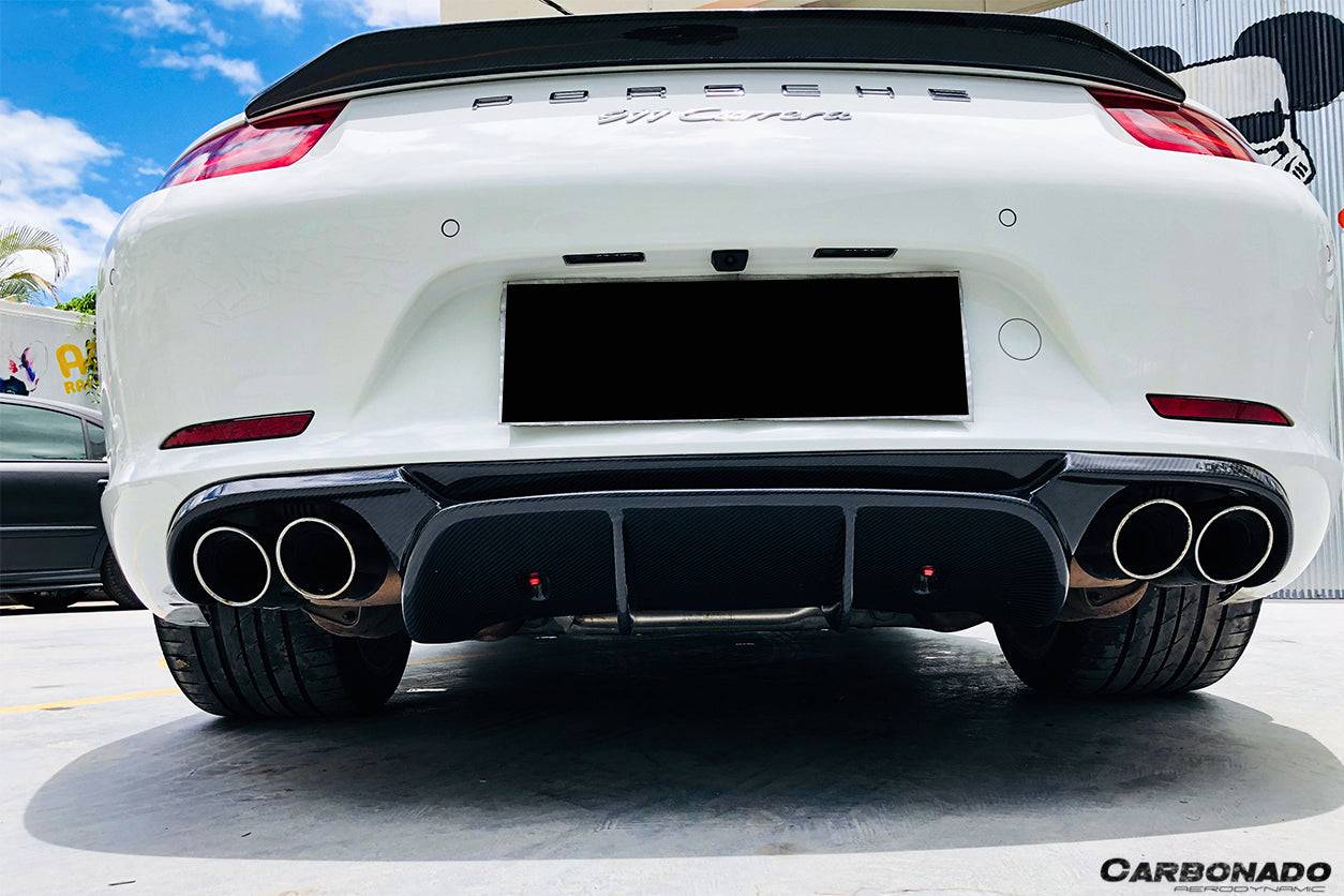 Carbonado 2012-2015 Porsche 911 991.1 Carrera  S  4S VRS-2 Style Carbon Fiber Rear Diffuser