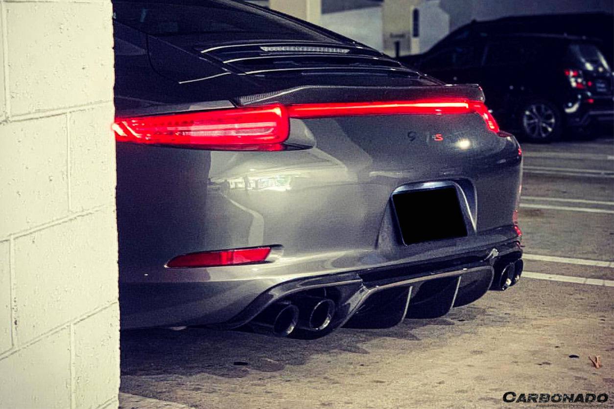Carbonado 2012-2015 Porsche 911 991.1 Carrera  S  4S VRS-2 Style Carbon Fiber Rear Diffuser