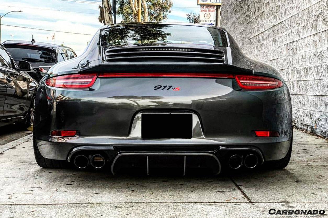 Carbonado 2012-2015 Porsche 911 991.1 Carrera  S  4S VRS-2 Style Carbon Fiber Rear Diffuser