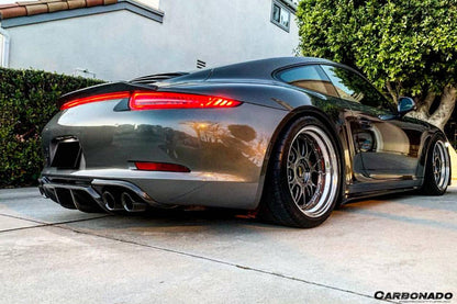 Carbonado 2012-2015 Porsche 911 991.1 Carrera  S  4S VRS-2 Style Carbon Fiber Rear Diffuser