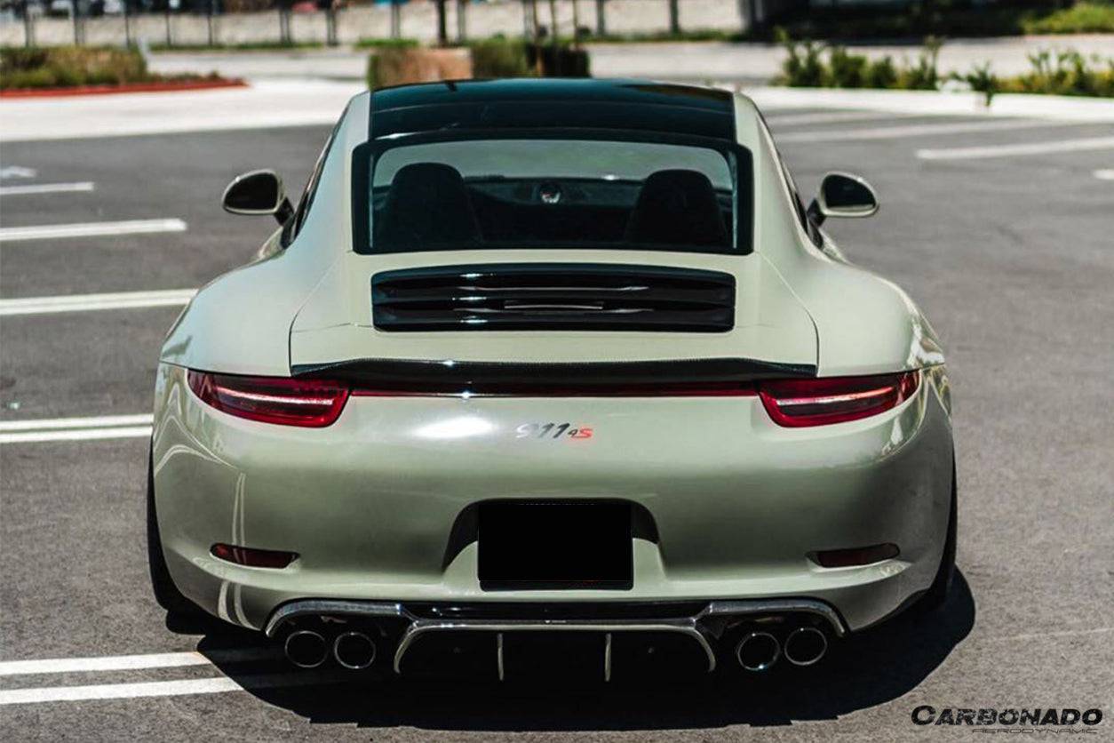 Alerón de maletero de fibra de carbono estilo Porsche 911 991.1 991.2 Carrera S 4S GTS VRS (2012-2019)