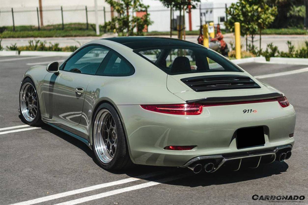 Alerón de maletero de fibra de carbono estilo Porsche 911 991.1 991.2 Carrera S 4S GTS VRS (2012-2019)