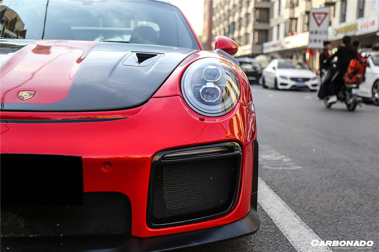 Carbonado 2016-2019 Porsche 911 991.2 Carrera Targa 4 4S GT2RS estilo parachoques delantero