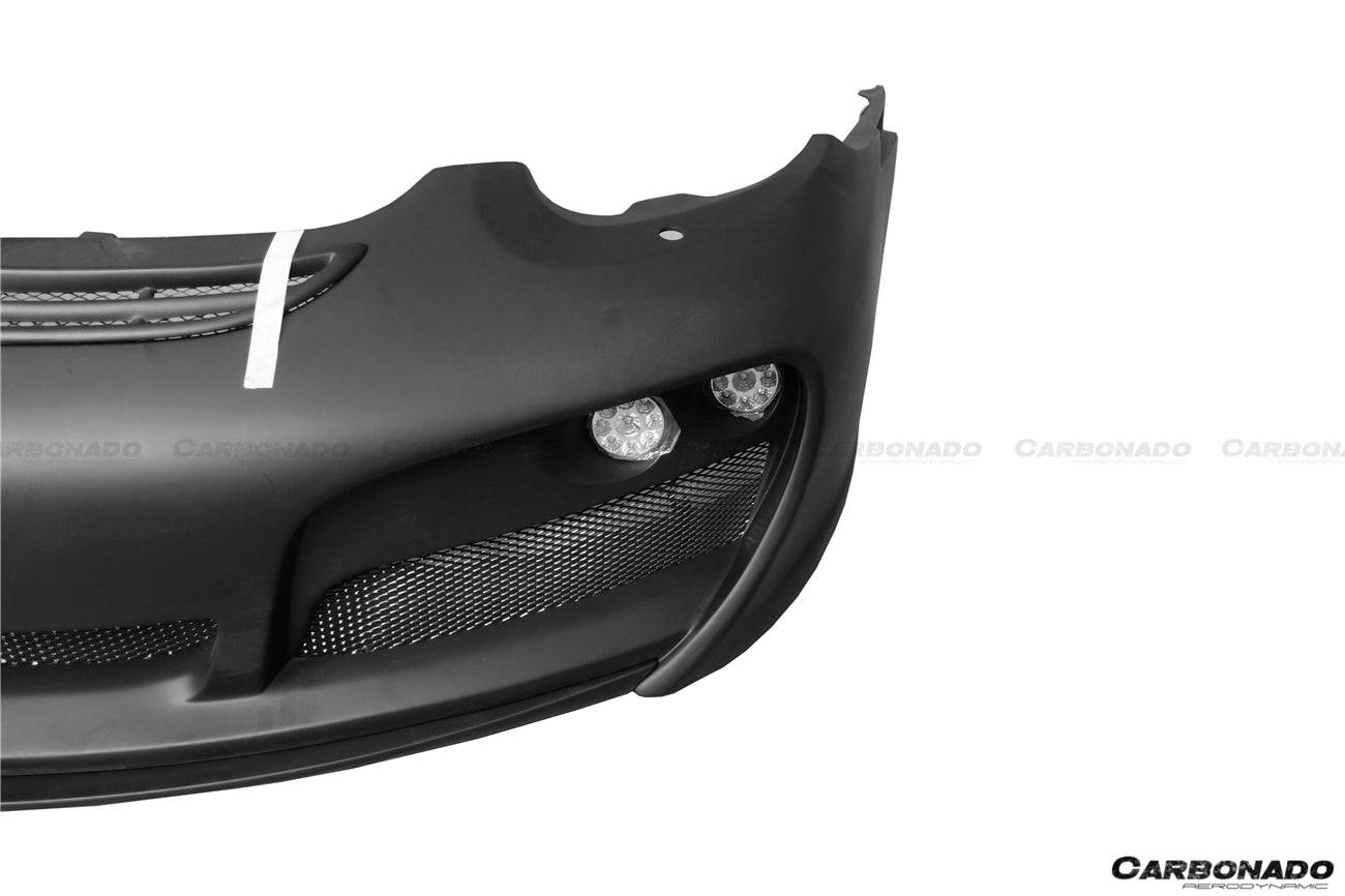 Parachoques delantero estilo Porsche Cayman Boxster 987 TA Carbonado 2005-2008 con luces LED