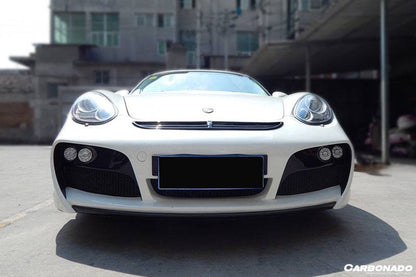 Carbonado 2009-2012 Porsche Cayman  Boxster 987 TA Style Front Bumper with  LED Lights
