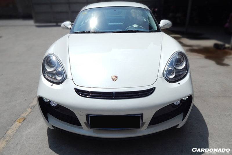Carbonado 2009-2012 Porsche Cayman  Boxster 987 TA Style Front Bumper with  LED Lights