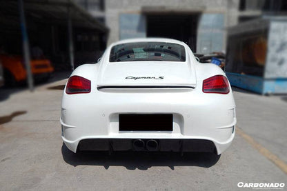 Parachoques trasero estilo Porsche Cayman 987 TA2 Carbonado 2009-2012