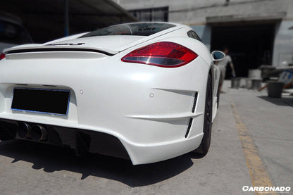 Parachoques trasero estilo Porsche Cayman 987 TA2 Carbonado 2009-2012