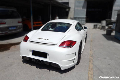 Parachoques trasero estilo Porsche Cayman 987 TA2 Carbonado 2009-2012