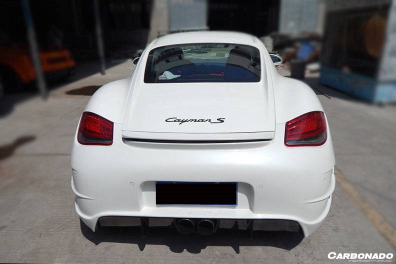 Parachoques trasero estilo Porsche Cayman 987 TA2 Carbonado 2009-2012