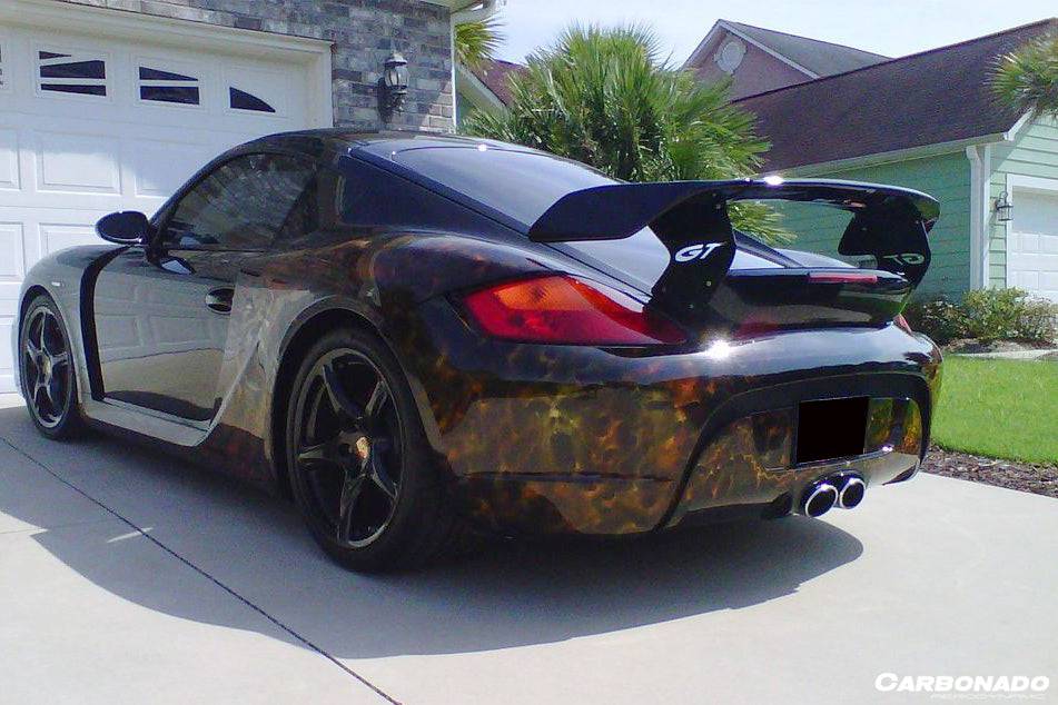 Carbonado 2009-2012 Porsche Cayman 987 TA3 Style Rear Bumper