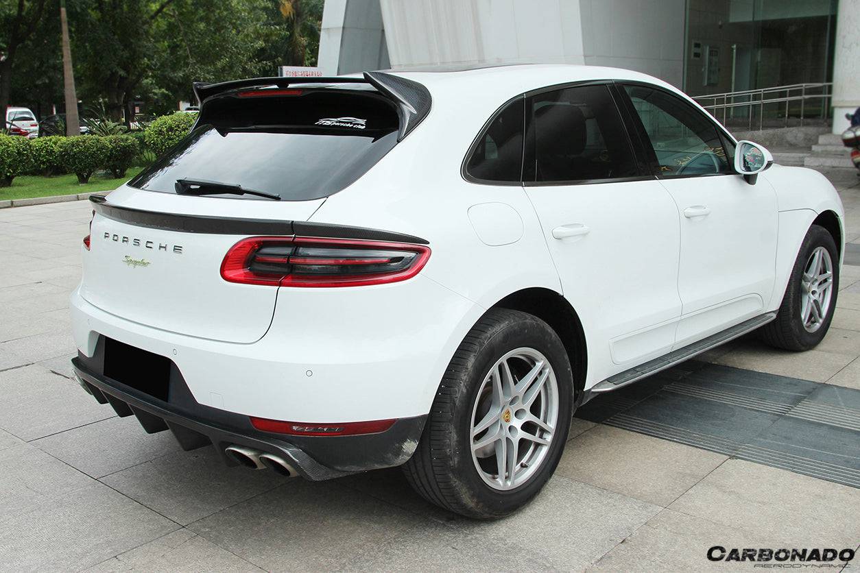 Carbonado 2014-2019 Porsche Macan BS Style Carbon Fiber Rear Decklid Spoiler