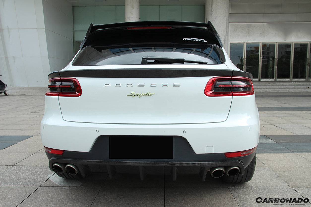 Carbonado 2014-2019 Porsche Macan BS Style Carbon Fiber Roof Spoiler