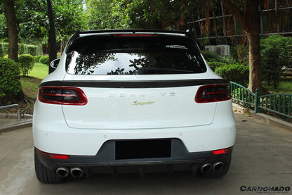 Carbonado 2014-2019 Porsche Macan BS Style Carbon Fiber Roof Spoiler