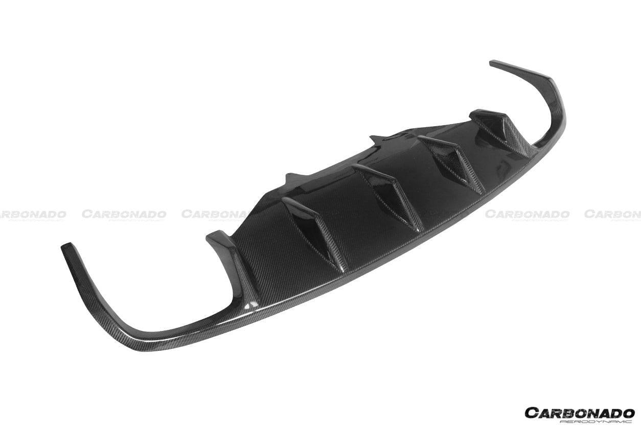 Carbonado 2014-2019 Porsche Macan BS Style Carbon Fiber Rear Diffuser