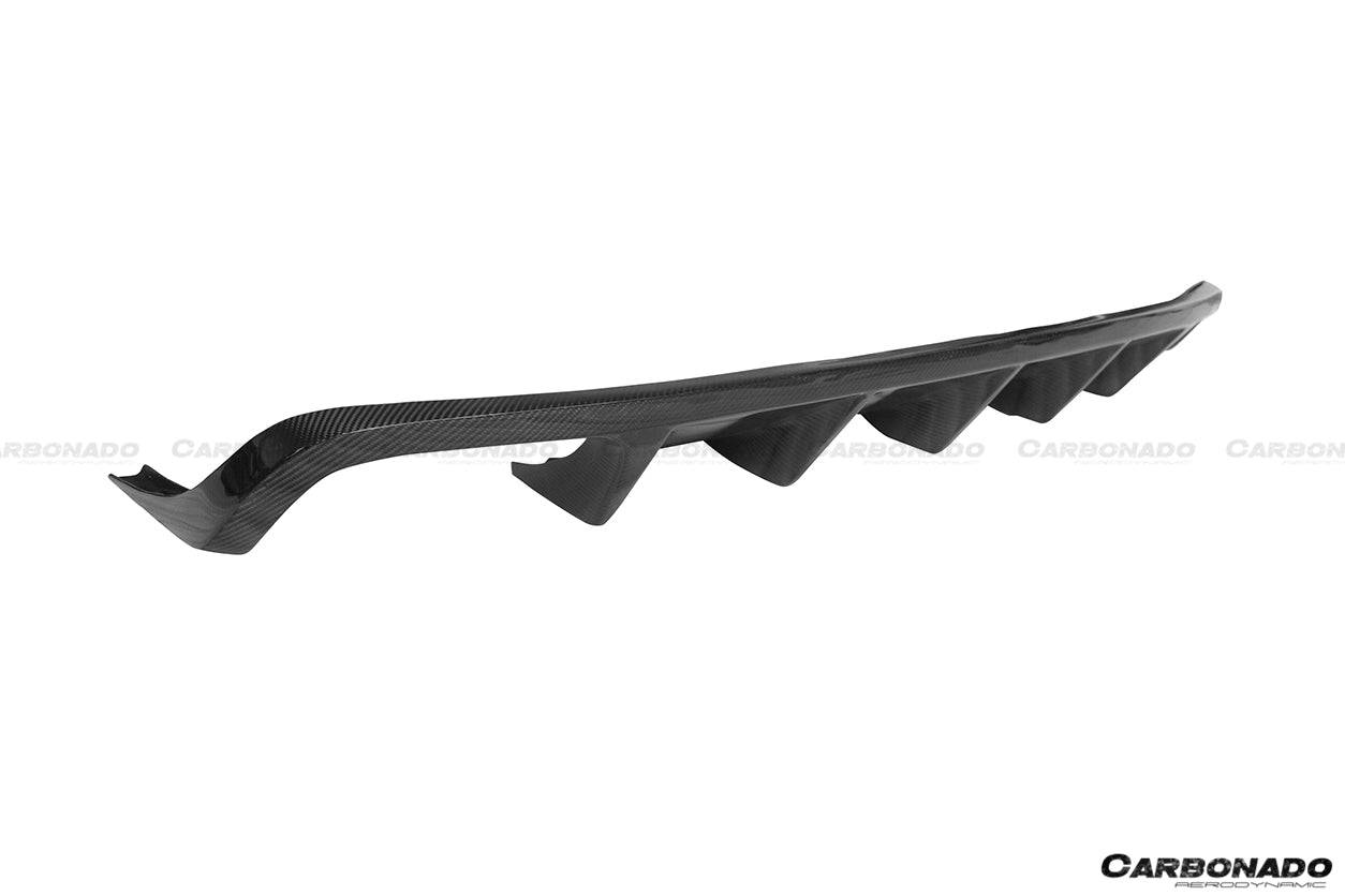 Carbonado 2014-2019 Porsche Macan BS Style Carbon Fiber Rear Diffuser