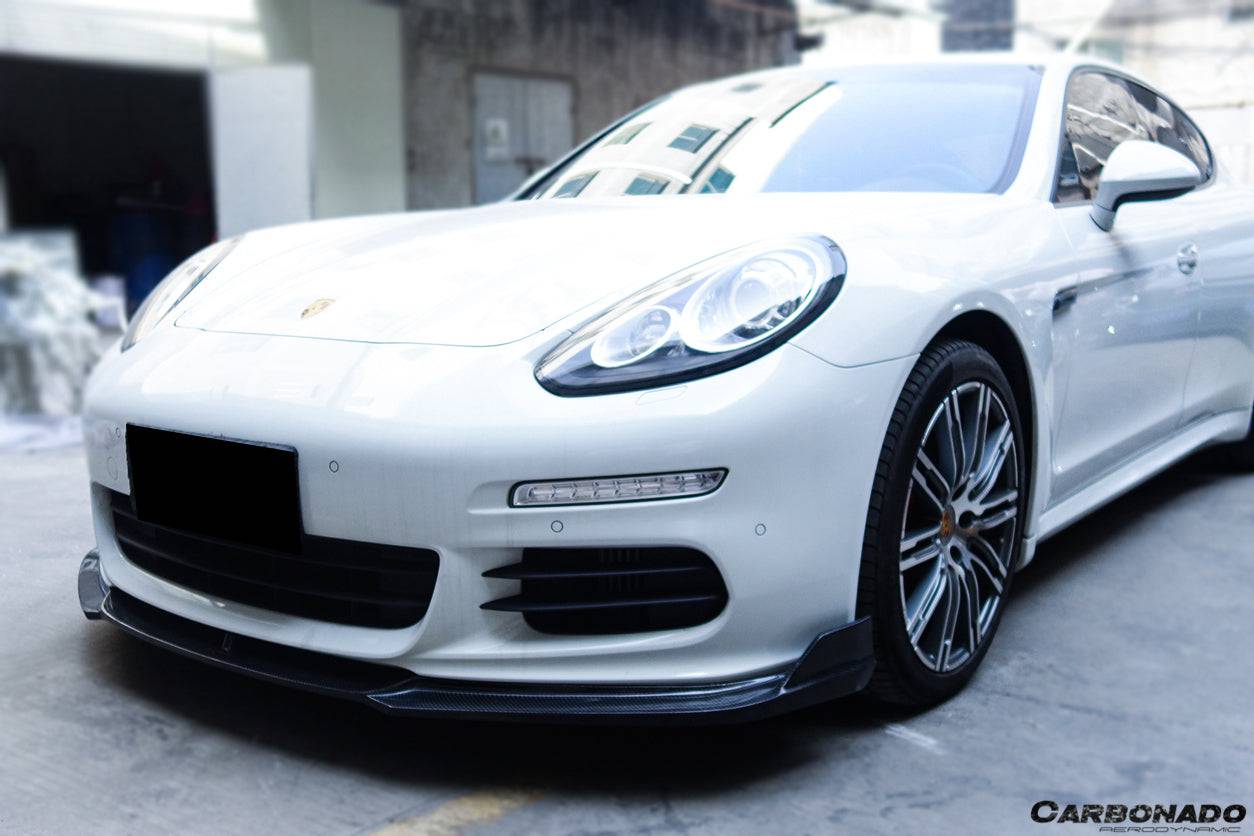 Carbonado BS-Sport Style Carbon Fiber Front Lip | 2013-2016 Porsche Panamera 970.2