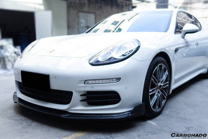 Carbonado BS-Sport Style Carbon Fiber Front Lip | 2013-2016 Porsche Panamera 970.2