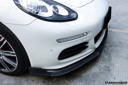 Carbonado BS-Sport Style Carbon Fiber Front Lip | 2013-2016 Porsche Panamera 970.2
