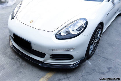 Carbonado BS-Sport Style Carbon Fiber Front Lip | 2013-2016 Porsche Panamera 970.2