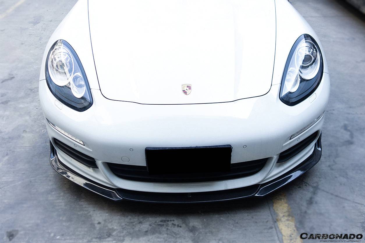 Carbonado BS-Sport Style Carbon Fiber Front Lip | 2013-2016 Porsche Panamera 970.2