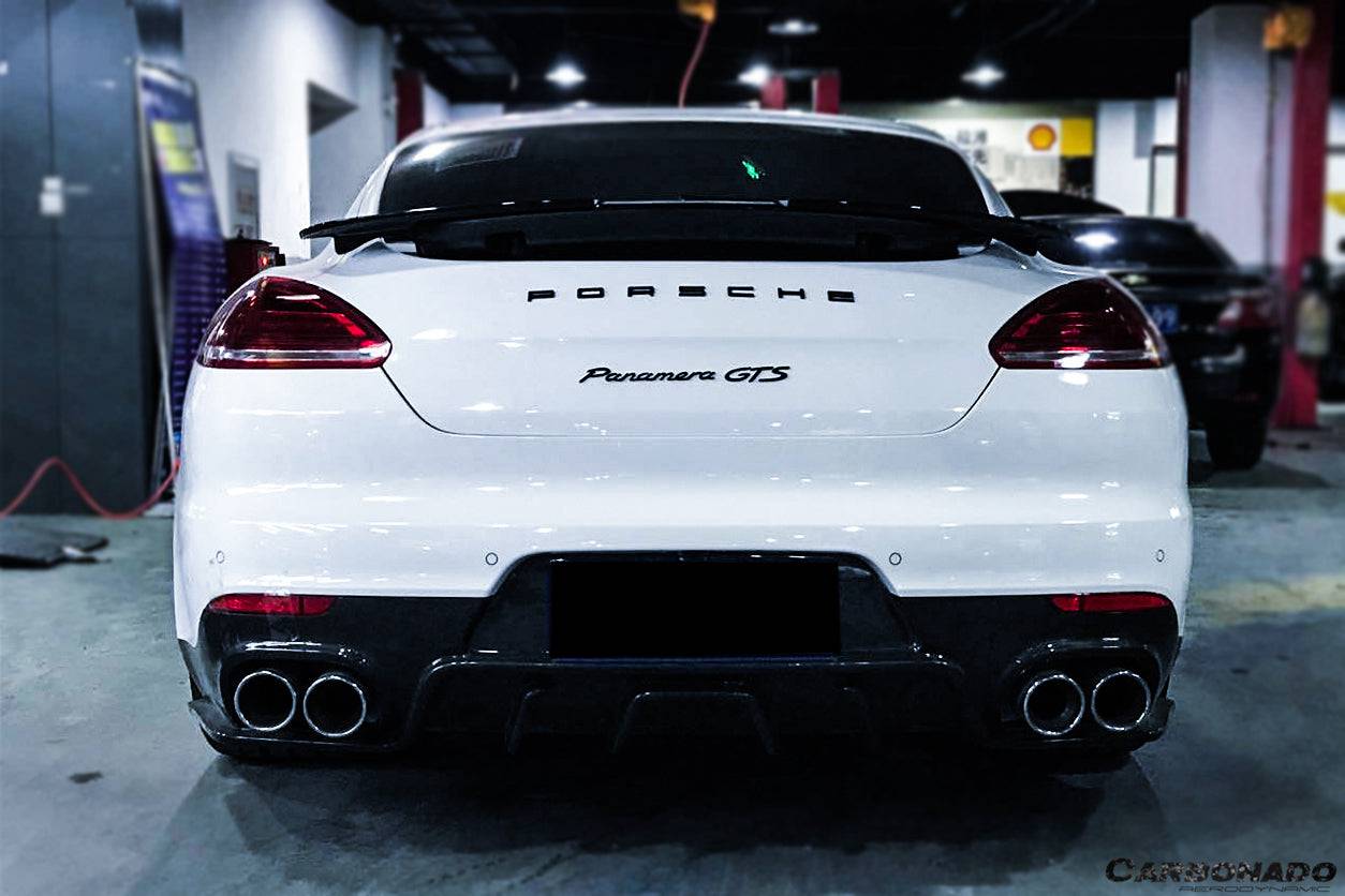Carbonado 2013-2016 Porsche Panamera 970.2 BS-Sport Style Carbon Fiber Rear Diffuser