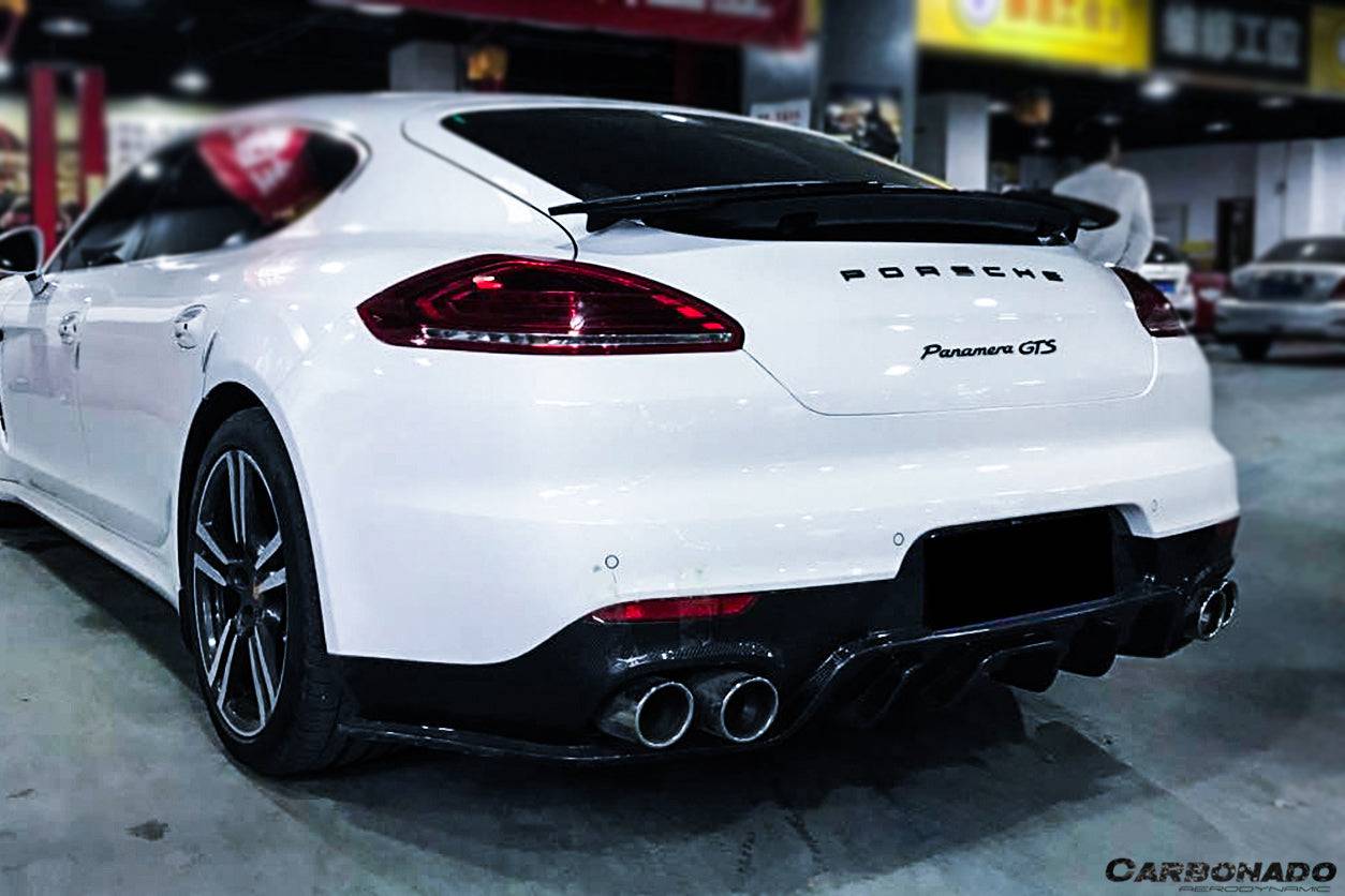 Carbonado 2013-2016 Porsche Panamera 970.2 BS-Sport Style Carbon Fiber Rear Diffuser