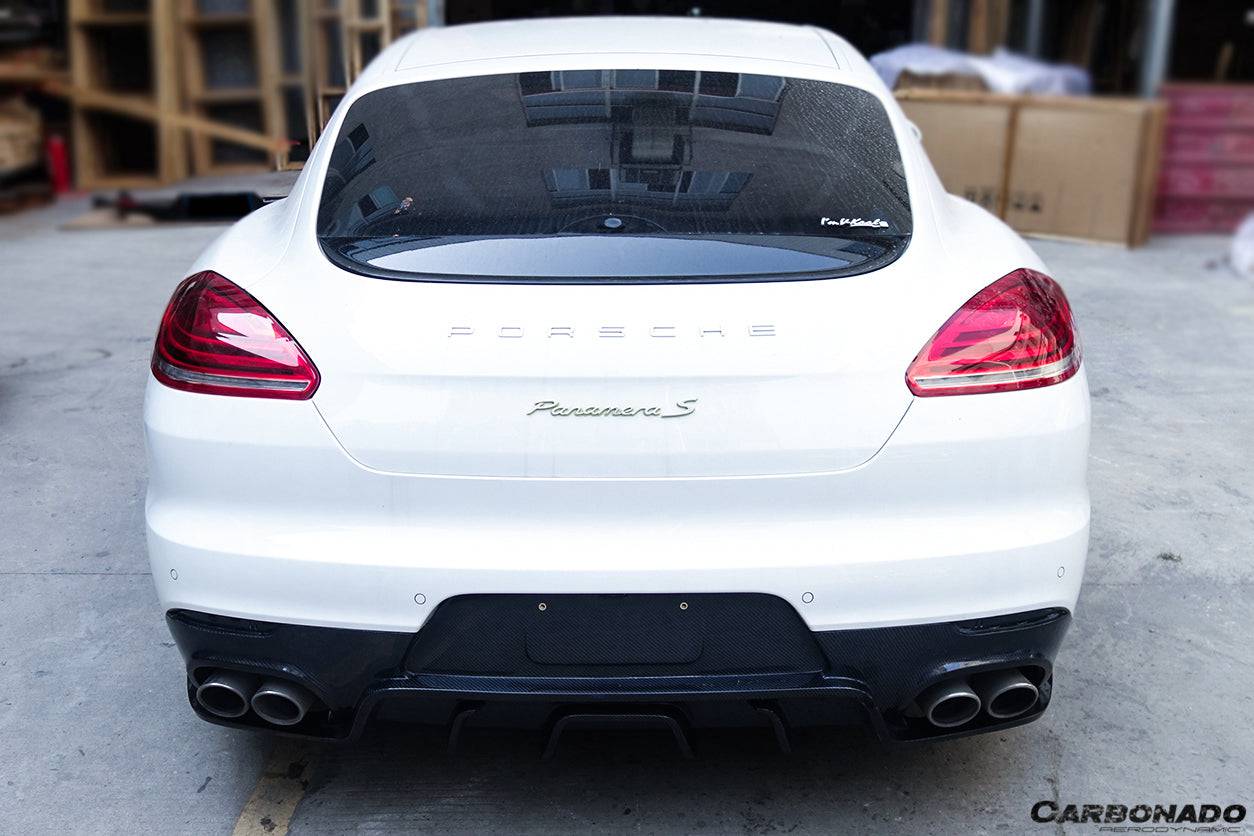 Carbonado 2013-2016 Porsche Panamera 970.2 BS-Sport Style Carbon Fiber Rear Diffuser