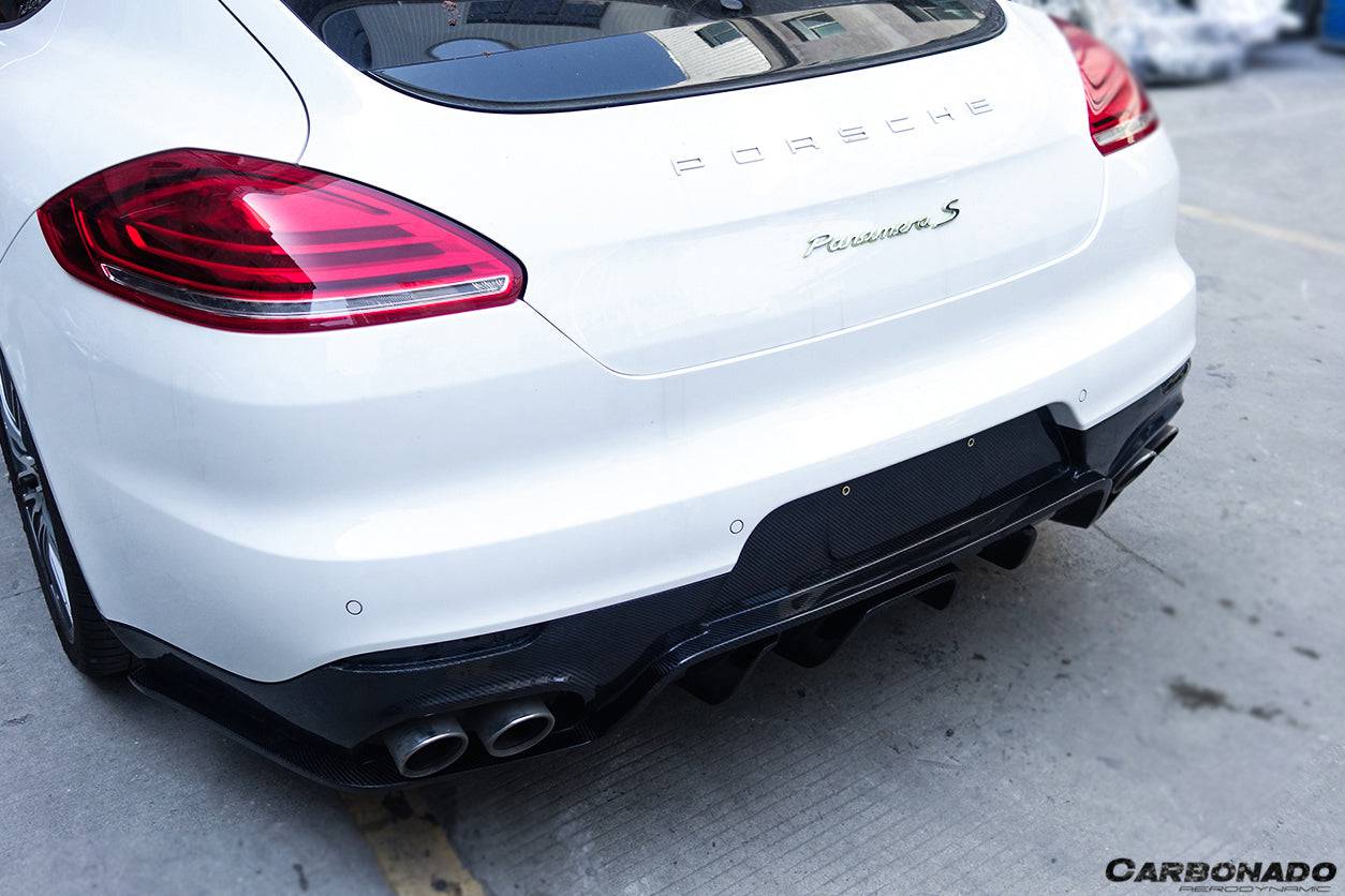 Carbonado 2013-2016 Porsche Panamera 970.2 BS-Sport Style Carbon Fiber Rear Diffuser