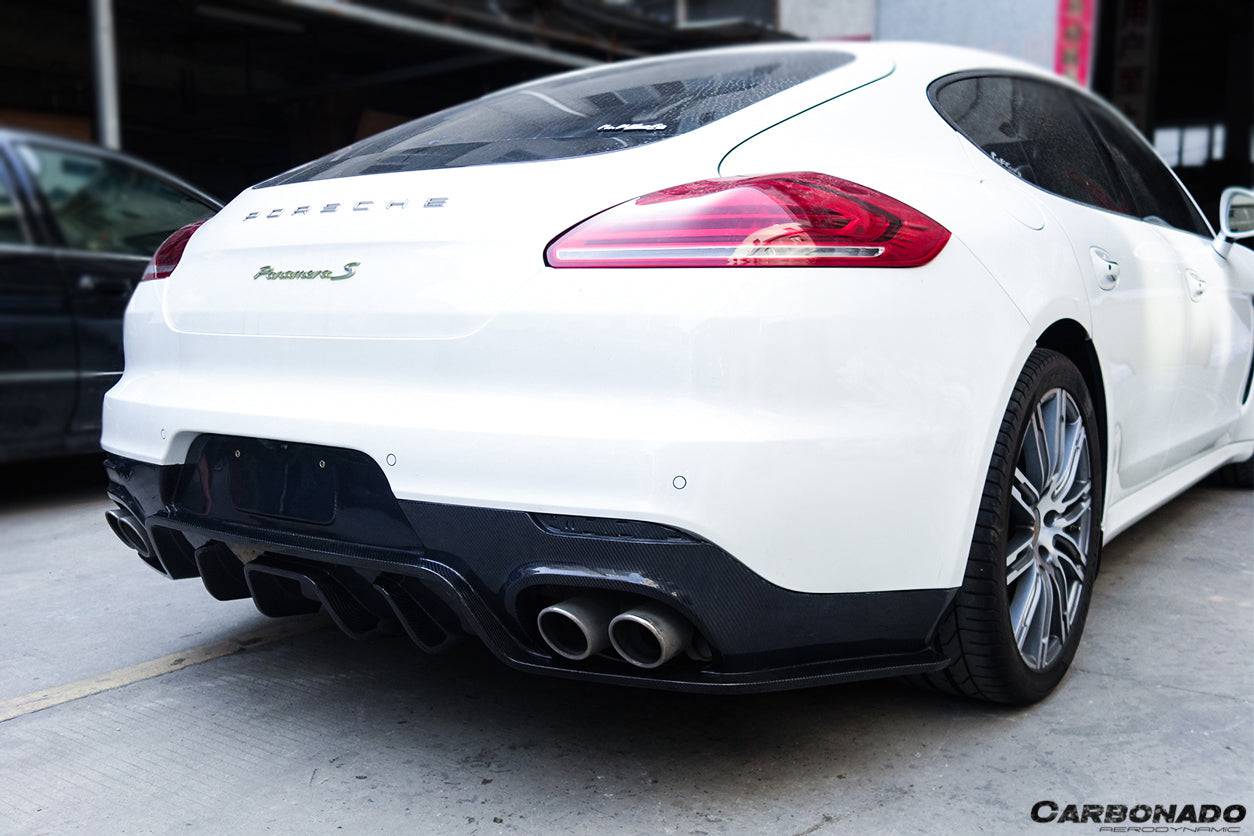 Carbonado 2013-2016 Porsche Panamera 970.2 BS-Sport Style Carbon Fiber Rear Diffuser